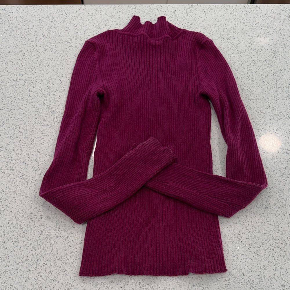 Ribbed Long Sleeve Turtleneck